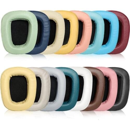 2 Pcs Leather Ear Cushion Sponge Cover Earpads Compatible with G933 G933S G 633S Headset Spare Part Spare Parts Soft to Wear