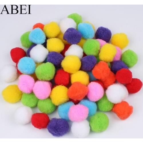 30mm 200pcs/lot Mix Colors Pompom Balls for DIY Handmade Sewing Craft Pom Pom Furball Wedding Party Christmas Decoration