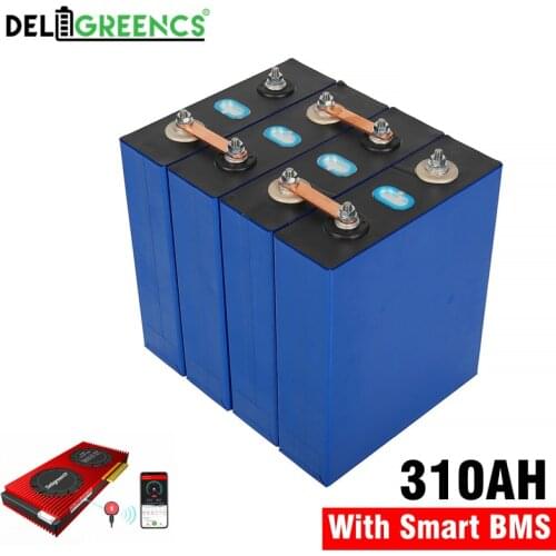 4S 200A Smart BMS with Bluetooth for CATL 310AH 12V LiFePO4 battery pack Lithium Prismatic Phosphate LiPO for energy storage