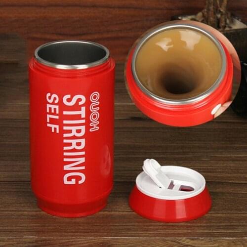 Double Stainless Steel Automatic Mixing Coffee Cup Insulated Automatic Smart Milk Tea Blend Milk Cup Office Home Essentials Mug