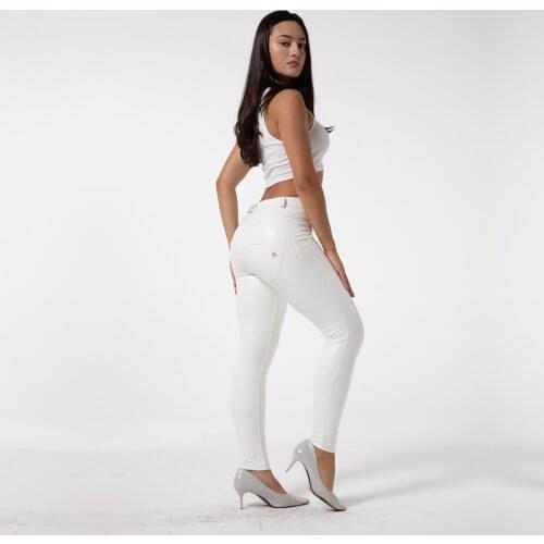 Shascullfites Melody White Leather Pants Womens Pu Pants Super Stretch Hips Lifting Lined Leggings For Winter Mid Rise