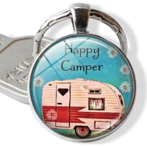Camping Key Chain, Camp Key Chains, Camper Keychain, Camping Key Ring, Cute Gift for Campers