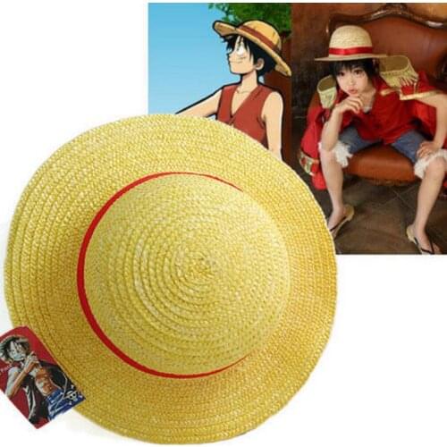 One Piece Luffy Anime Cosplay Canotier Plage Chapeau Halloween hat