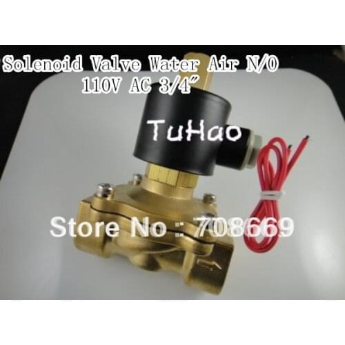 Electric Solenoid Valve Water Air N/O 110V AC 3/4" Normally Open Type 2W200-20K