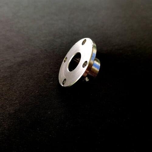 Flange Coupling Connector, Rigid Guide Steel Model Coupler Accessory, Shaft Axis Fittings for DIY RC Model Motors-Silver