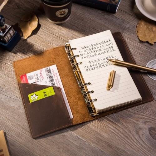 Leather Travel Notebook Journal Diary Handmade 100% Vintage Classic hardcover office school stationery sketchbook A6 A7 A5