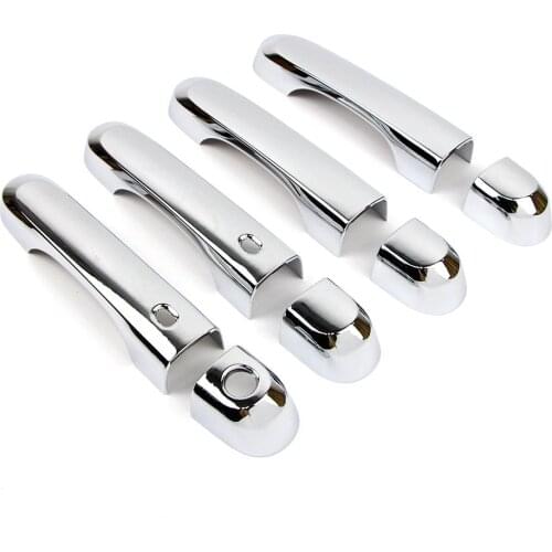 Door Handle Cover For Jeep Renegade 2015 2016 2017 2018 2019 Chrome Molding Trim With Smart Key Hole