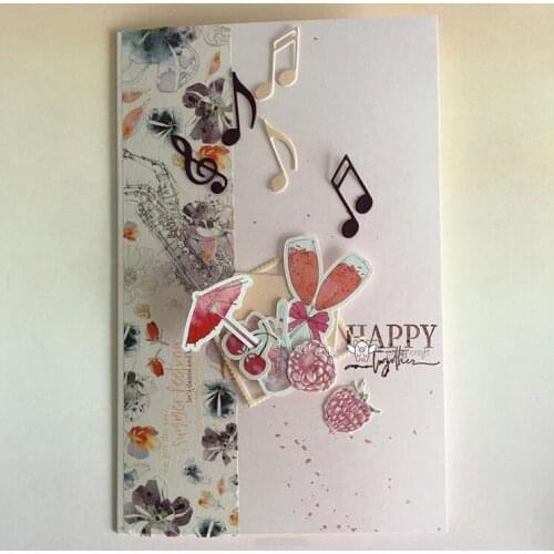 Mmao Crafts Metal Steel Cutting Dies New Musical note decoration Stencil For DIY Scrapbooking Paper/photo Cards Embossing Dies