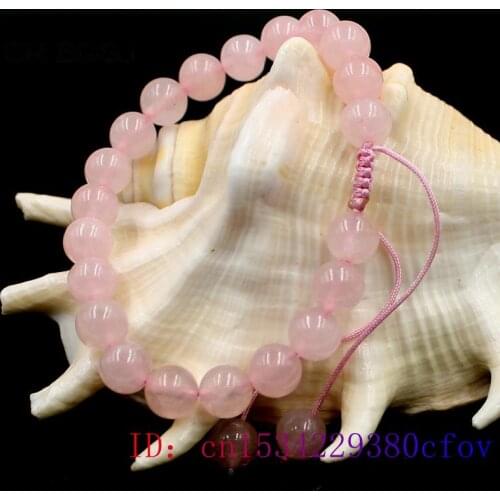 Jade pink beads Bracelet Fashion Charm 8mm tie Jadeite Bangle Jewellery Gifts Natural Amulet Green
