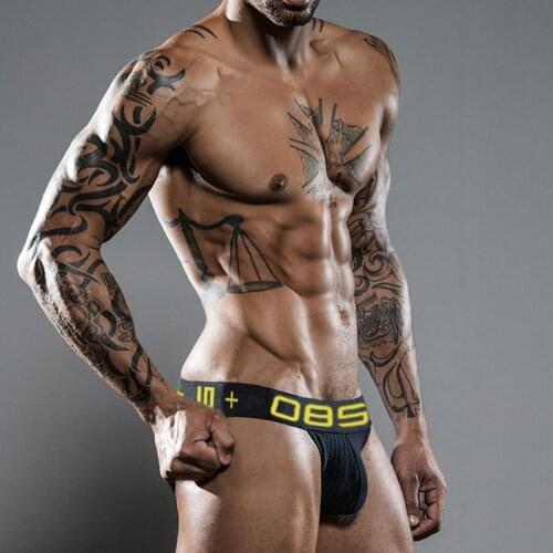 Gay Underwear Men Briefs Sexy Cotton Underpants Man Comfortable Mens Panties High Fork U Convex Low Waist New Soft BikiniBS3517