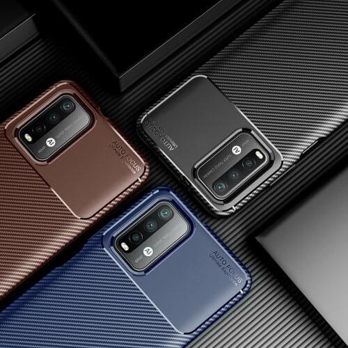 POCO M3 Carbon Xiaomi POCOPhone M3 Case for Mi POCOPhone M3 Cover Silicone TPU Soft Back Funda for POCOPhone M3 Capa Bumper