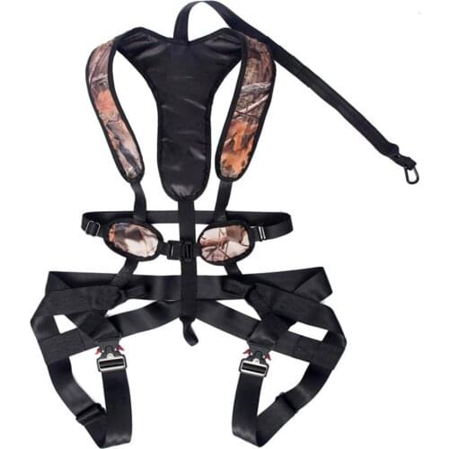 Outdoor Aerial Work Safety Belt Tree Climbing Camouflage Protective Safety Rope Bowhunter Harness Camouflage Protection