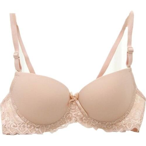 Small chest sexy lace bra support chest push up bra underwire top breast sexy bra push up lace women bra gather chest brassiere