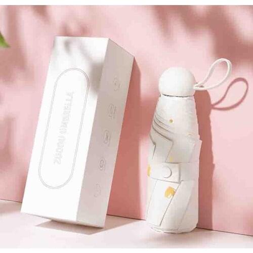 Youpin Sun Umbrella Sunscreen UV Protection Womens Rain&Shine Dual-use Summer Capsule Folding Small Portable Sunshade Parasol