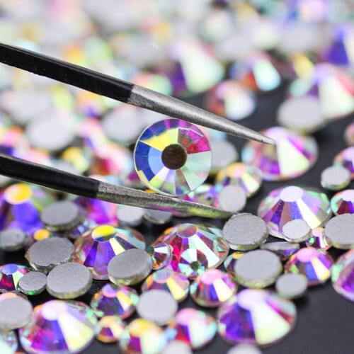 SS3-SS50 Nail Rhinestone Silver Bottom FlatBack Non-HotFix Rhinestone Clothes Shoes And Other Art Decoration DIY
