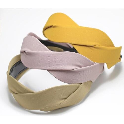 Weaving Cross Headbands Bezel Vintage Hairbands Turban For Women Girls Hair Accessories Hair Band Hoops Headwear 2021 Fashion