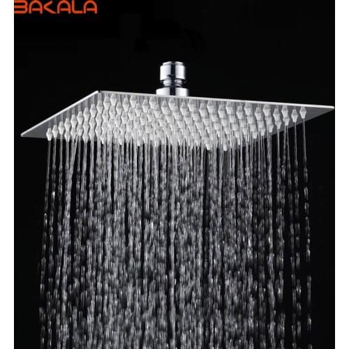 Freeshipping 12'' (12 Inch) Ultrathin Bathroom square overhead rainfall shower head CP121200