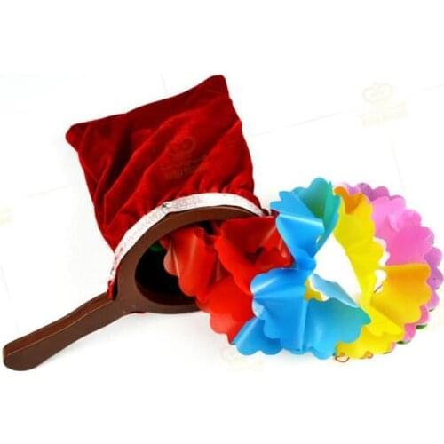 Magic Change Bag/Zipper(with clolorful paper garland) - Magic Trick,Stage Magic props,Magic Accessories,Close-up,Comedy