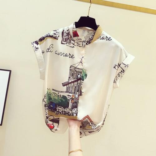 YUANYUANJYCO Short Sleeve Blouses