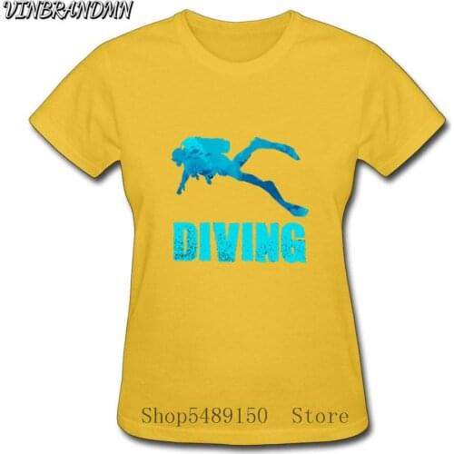 Deep Sea Diving T-Shirt Unique design Scuba Diver Tshirt Fashion Print Leisure Women Tops Tshirt Funny Adventurer Dive Cool Tees
