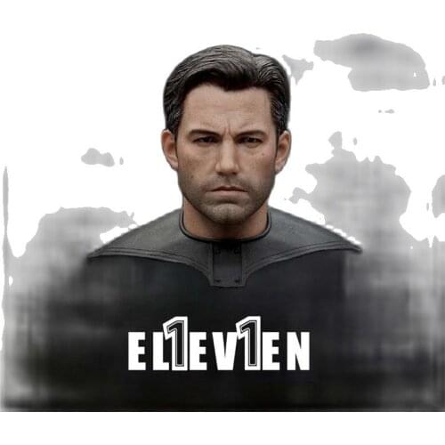 1/6 Mr. Rich Wayne Ben Affleck Soldier Head Sculpture 2.0 with Neck & Head Collar Fit 12'' Action Figure Body Dolls