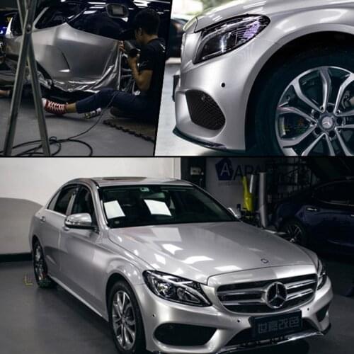 10/20/30/40/50*152CM Silver Glossy Vinyl Film Gloss Car Wrap Foil Sticker With Air Bubble Free Motorcycle Car Wrapping film