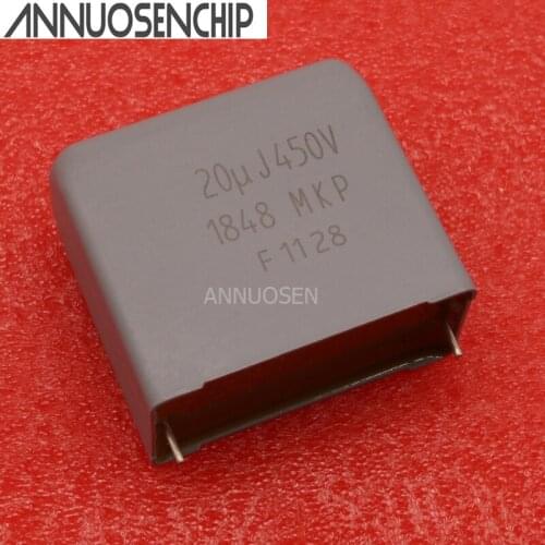 10pcs 20UF DC 450V 450VDC 2pins MKP1848 MKP1848620454P2 20u J450V Electrodeless capacitor Best Quality