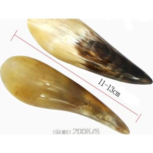 11-13cm Tibet Natural Yak Horn Gua Sha Treatment Small Size Chinese Medical Technique Therapeutic Healing Massage Tool L021
