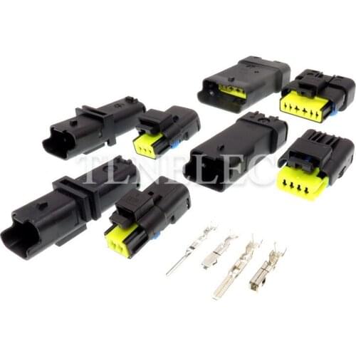 2/3/4/6 Pin Way FCI Automotive Connector Male and Female Waterproof Connector