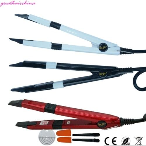 2pcs LCD Temperature Control Hair Extension Iron Connectors Hair Extension Fusion Connector Keratin Bonding Tools Free Shipping