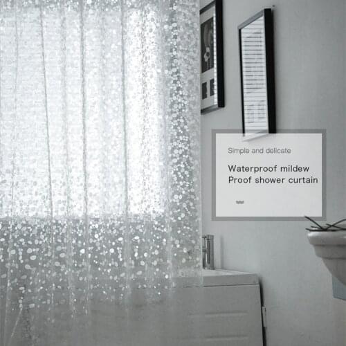 3D Sheer Shower Curtain Waterproof Shower Curtain Transparent Bathing Bathroom Curtains For Home Decoration Bathroom Accessories
