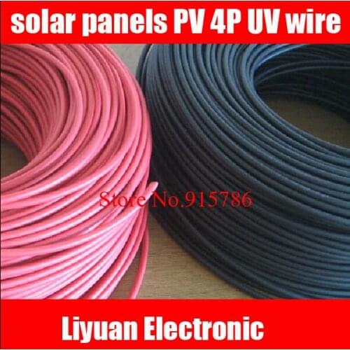 Free shipping PV 4P UV wire / single-core wire / solar panels Wire / PV cable