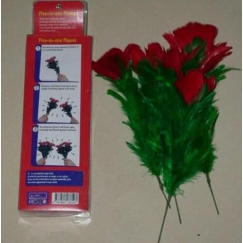 Five in One Flower - Magic Tricks, Change one flower into five,,illusions,Stage Magic,Party Magic,Accessories,Mentalism,Comedy