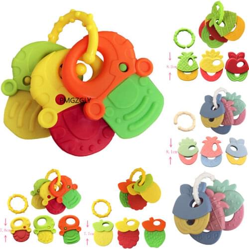 Baby Toy Newborn Chews Food Grade Silicone Teethers Training Bed Toy New Chews Food Grade Silicone Feeding Infant Pacifier