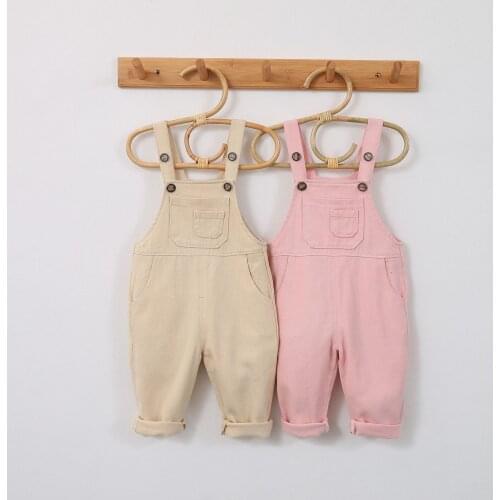 2020 Spring Kids Overalls Casual Fashion Jumpsuit for Girls Boy Pants High Quality Korean Toddler Baby Overall Child Trousers