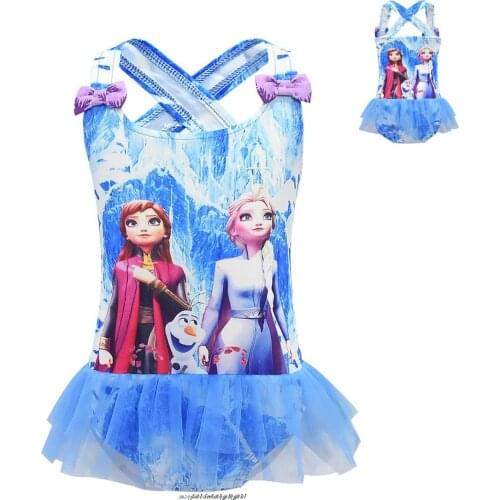 Girls Swimsuit Summer Toddler Girls Swimwear Baby Kids Cartoon Print Children Bathing Suit One Pieces Swim Wear for Girl Cute