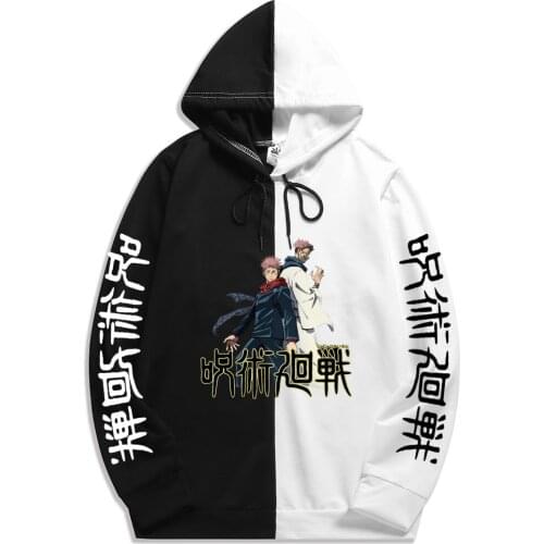 Summer Mens Sportswear Anime Jujutsu Kaisen Sweatshirts Thin Clothing Hoodie Male Cloth hoodies Harajuku Patchwork