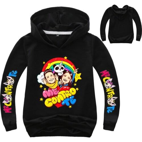 Me Contro Te Hoodie for Big Boy Girl Clothes Spring Fall Children Hooded Print Rainbow Cartoon Sweatshirt Kid T Shirt 2-14 Year