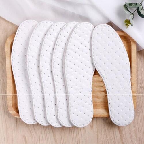 Mens and womens cotton soft, breathable and deodorant insoles 1 pair of sweat-absorbent insoles
