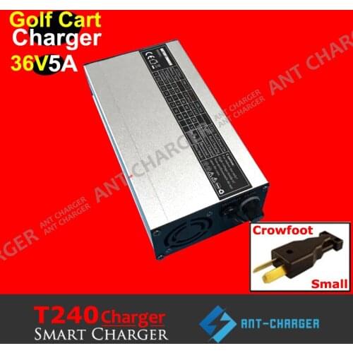 New 36 Volt 5 Amp EZ-GO Yamaha Golf Cart Club Car Charger 36V 5A Maintenance-free Lead Acid Battery Charger with Crows Foot Plug