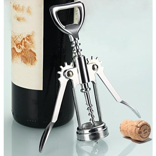 NEW Stainless Steel Bottle Opener Waiter Metal Wine Corkscrew Bottle Handle Opener Corkscrews