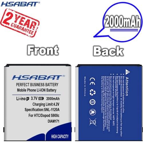 New Arrival [ HSABAT ] 2000mAh DIAM171 Battery for HTC/Dopod S900c,Herman,500,Raphael 100,101,800, T7272,T7278,TyTn III
