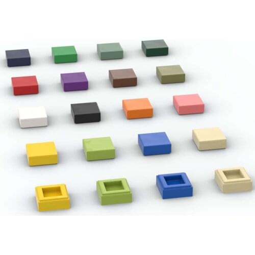 10PCS 3070 30039 1x1 Tile Changeover Catch For Building Block Part DIY Educational Tech Parts Toys Compatible with 3007