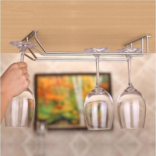 Wine glass rack Hanging Cup Holder Cupboard Shelf Closet Clothes Mug Shelf Wardrobe Holder Home Bar Kitchen Gadgets Organizer