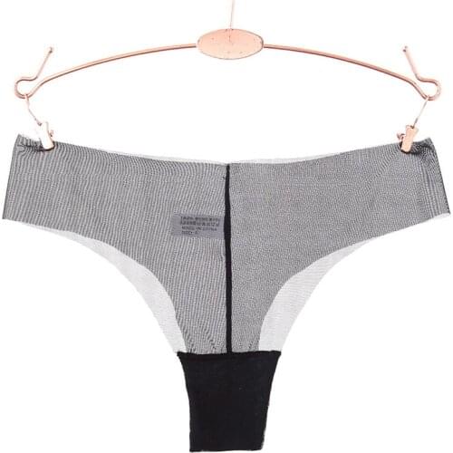 Sexy Ultrathin gauze Lingerie Women Underwear Tanga Briefs Female Hollow Hipster Seamless Transparent Lace Panty 1pcs AC40
