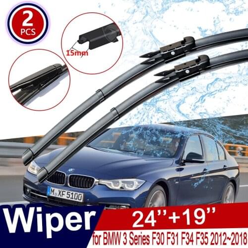 Car Wiper Blades for BMW 3 Series F30 F31 F34 F35 2012~2018 Windscreen Windshield Wipers Car Stickers Goods 2013 2014 2015 2016