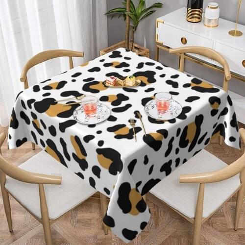 Leopard Tablecloth Retro Print Table Cover Spring Wholesale Protector Polyester Table Cloth