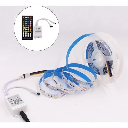 5M RGB LED Strip CCT RGBCCT Waterproof 12V 90LED/m 2835 SMD RGBW RGBWW Remote Control Flexible LED Tape with EU/US/UK/AU Plug