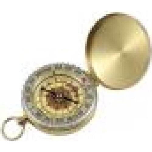 Luminous Pocket Watch Camping Hiking Pocket Brass Golden Compass Portable Compass Compass Navigation for Outdoor Activities Tool