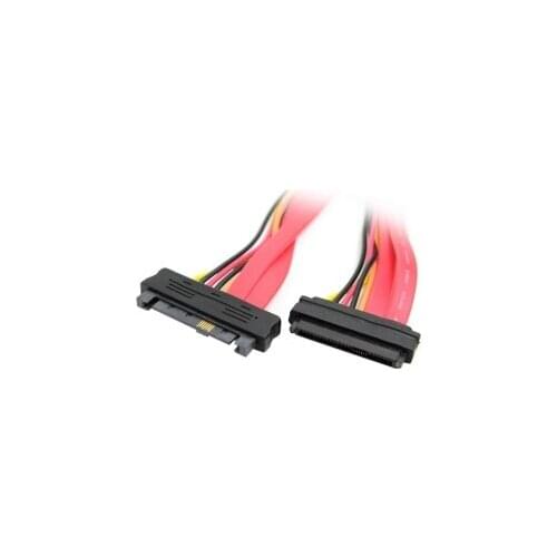 50pcs / lots SAS Hard Disk drive SFF-8482 SAS Cable 29Pin Male to Female Extension Cable 0.5m 50cm , Free shipping By Fedex